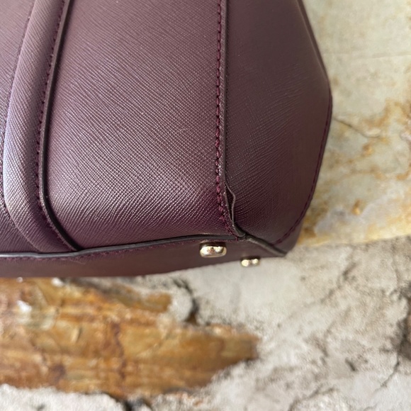 Kate Spade Eggplant Purple Leather Top Handle Bag - Picture 4 of 9